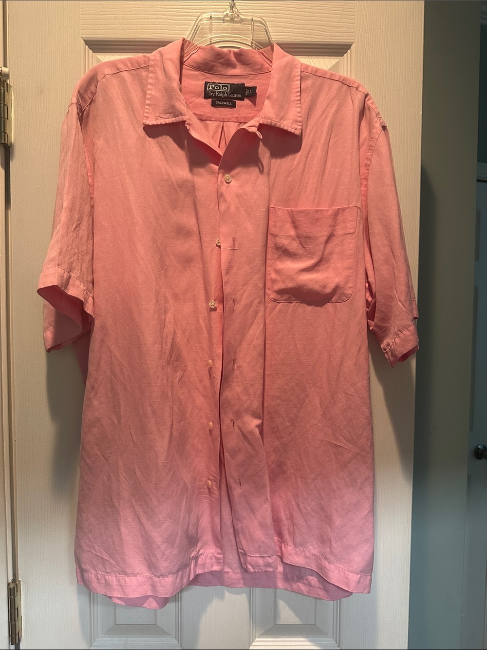 Polo by Ralph Lauren Pink Short-Sleeve Button-Down Shirt